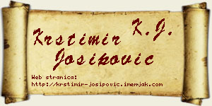 Krstimir Josipović vizit kartica